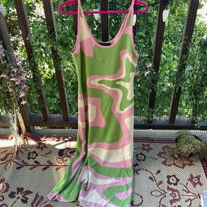 Trippy maxi dress